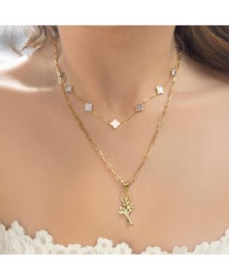 Gold Ballerina Charm 14K Gold