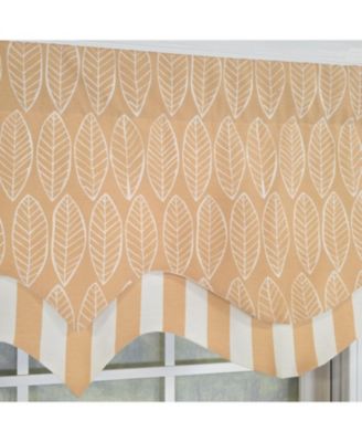 100% Cotton Fall D-Regal Fully lined Windows Rod Pocket Valance 50" x 17" Tan