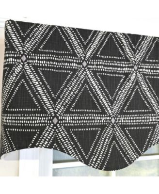 100% Cotton Zircon Regal With Poly/Cotton Ivory lining Rod Pocket Valance 50" x 16" Silver