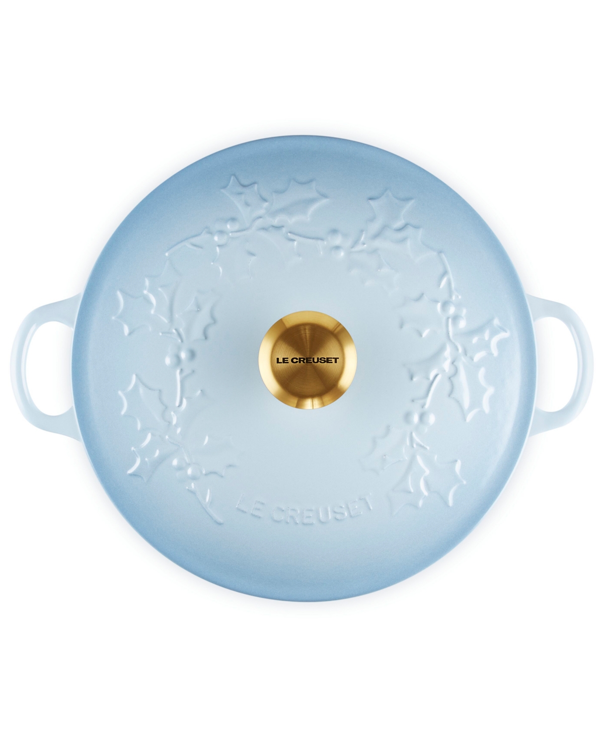 Le Creuset Holly Collection Enameled Cast Iron 4.5 Qt. Traditional Chef's Oven With Lid In Blue