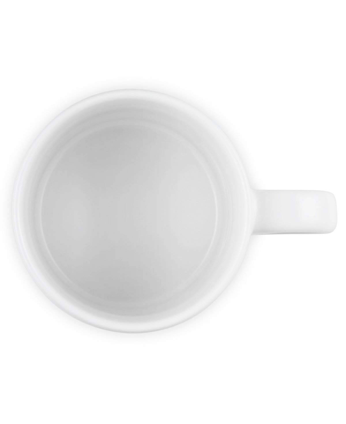 Le Creuset Stoneware Holly Collection 12 Oz. Gold Applique London Mug In White