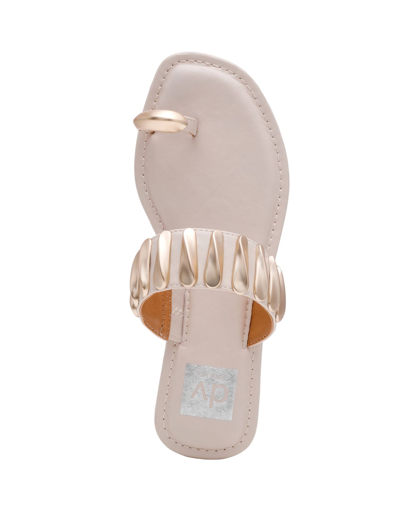 Женские сандалии DV Dolce Vita Jayson Jewelry Embellished Thong Toe Ring Flat, цвет: Слоновая кость — фото 4