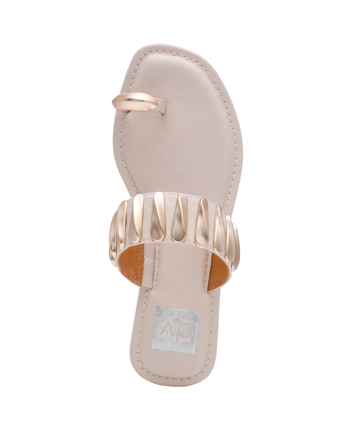 Dv Dolce Vita Women's Jayson Jewelry Embellished Thong Toe Ring Flat Sandals In Neutral