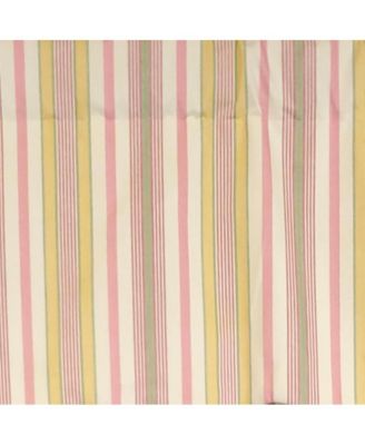 Guava Stripe Regal 3" Rod Pocket Lining Luxurious and Elegant Window Treatment Valance 50" x 17" Pink