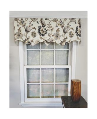 Tannzibar Regal 3" Rod Pocket Lining Luxurious and Elegant Window Treatment Valance 50" x 17" Gray