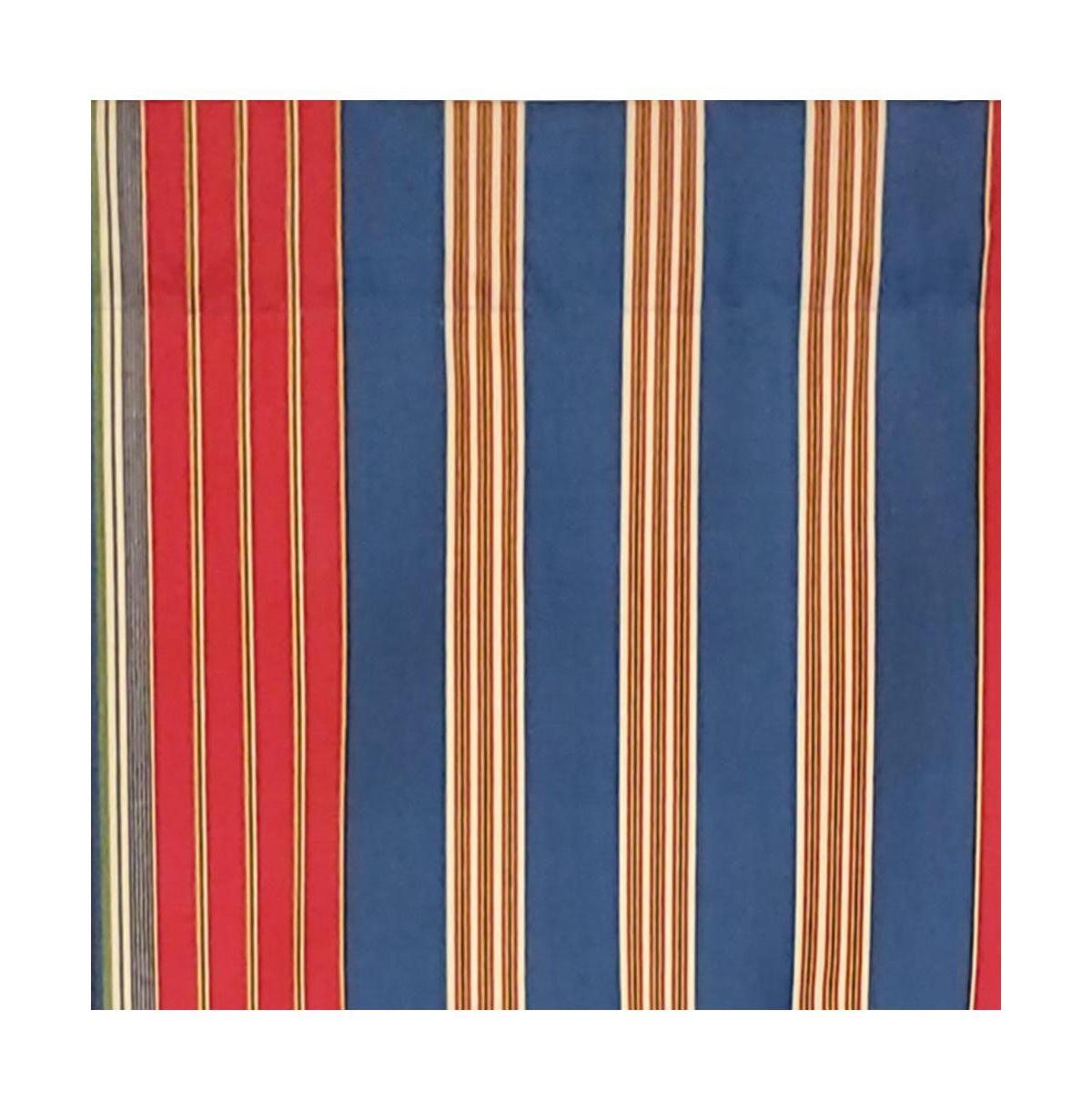 Rlf Home Sailor Stripe Regal 3" Rod Pocket Lining Luxurious and Elegant Window Treatment Valance 50" x 17" Nautical