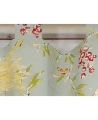 4" Top Tab High Quality Fabric Long Tail Tab Valance for Windows 50" x 16" Sky