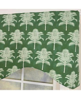 St. Croix Cornice Valance - 100% Cotton with Ivory Lining 50" x 17"  Green