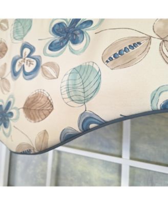 100% Cotton Jolly Cornice  Fully lined Windows Rod Pocket Valance 50" x 17"  Cream