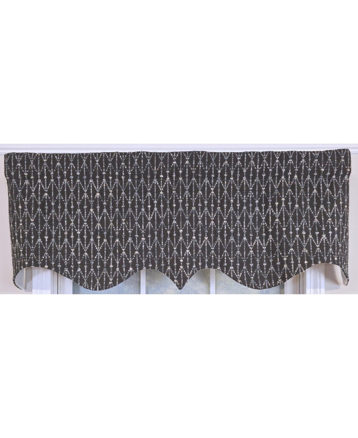 Rlf Home 100% Cotton Sassari Regal With Poly/Cotton Ivory lining Rod Pocket Valance 50" x 15" Iron