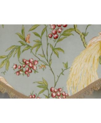 3" Rod Pocket High Quality Fabric Long Tail Cornice Valance With Scalloped Trim for Windows 50" x 17" Sky