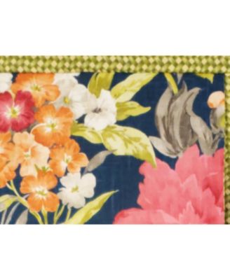 3" Rod Pocket High Quality Fabric Queen's Favor Pleated Valance for Windows 50" x 16" Marine