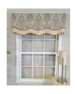 3" Rod Pocket High Quality Fabric Nobility Glory Valance for Windows 50" x 16" Gary