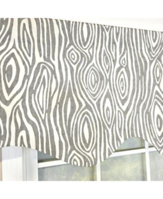 100% Cotton Nyx Regal  Fully lined Windows Rod Pocket Valance 50" x 17"  Gray