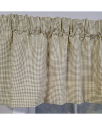 100% Cotton Crosswell Tailored Fully lined Windows Rod Pocket Valance 76" x 14" Sage