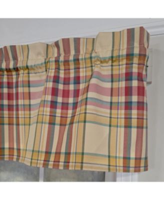 100% Polyester Syon Park Tailored  Unlined Windows Rod Pocket Valance 51" x 12"  Amber