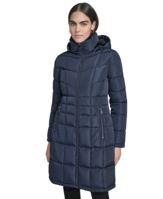 Women's Hooded Stand Collar Puffer Coat