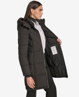 Women's Hooded Stand Collar Puffer Coat