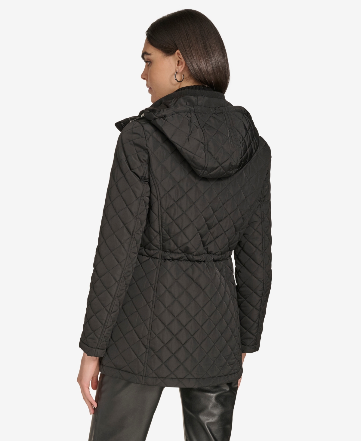 Calvin Klein Women's Anorak Quilted Jacket In Black