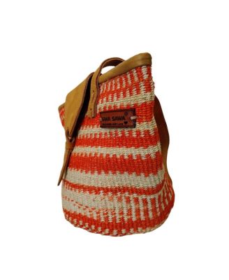 Harvest Glow Handmade Sisal Medium Tote Purse