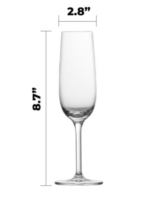 Banquet Champagne Flute Glasses, Set of 6