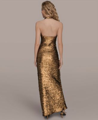 Women's Sleeveless Halter Dress