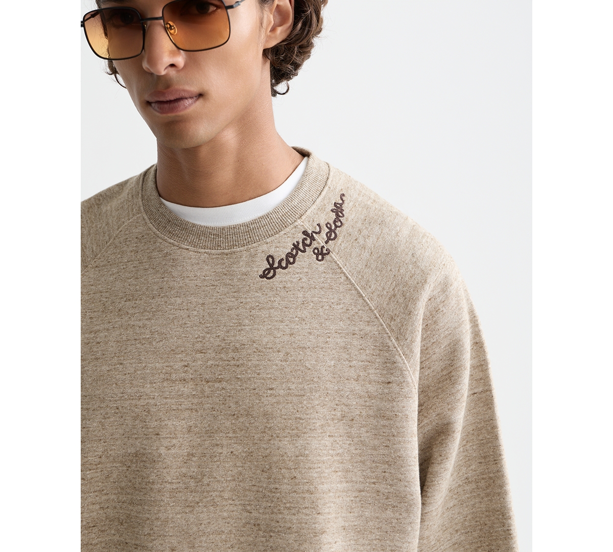 Scotch & Soda Men's Embroidered Long-Sleeve Sweatshirt