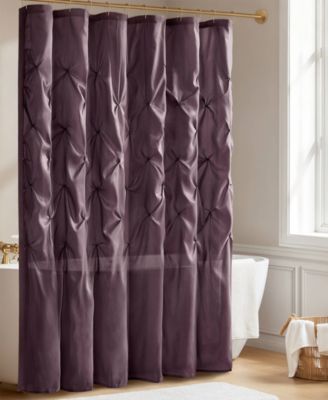 Laurel Tufted Semi-Sheer Shower Curtain, 72" x 72"