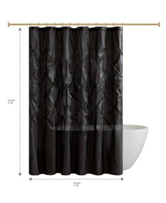 Laurel Tufted Semi-Sheer Shower Curtain, 72" x 72"