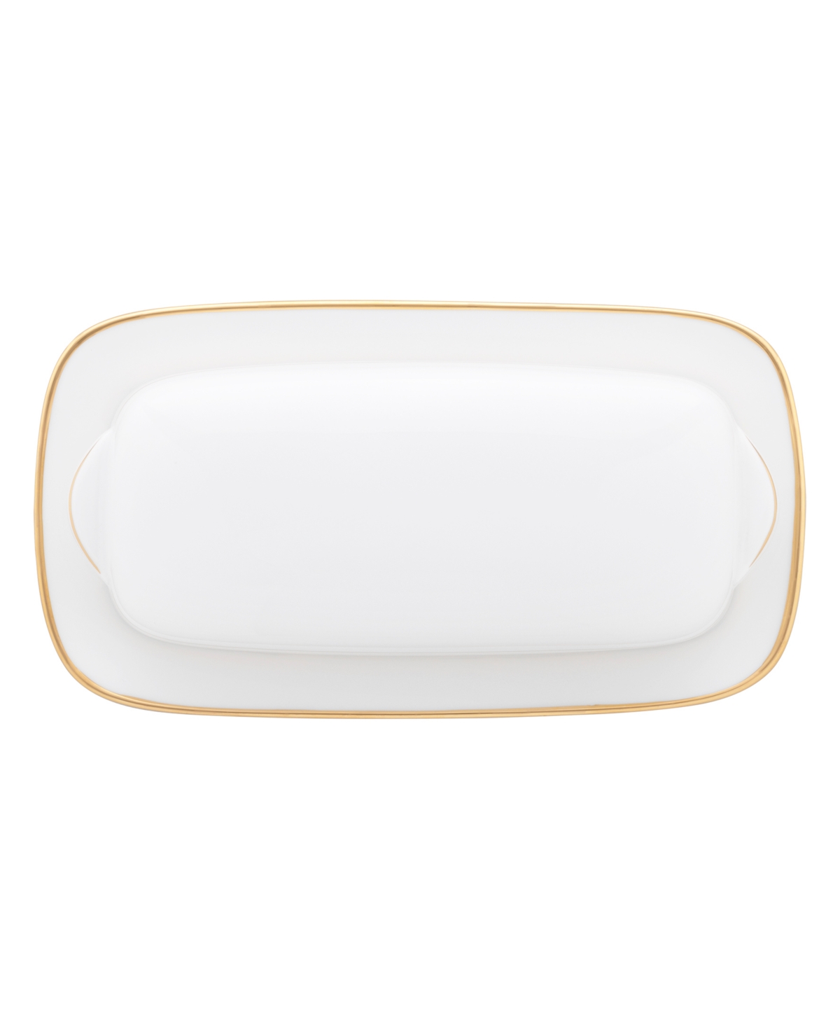 Noritake Heritage Covered Butter Dish In White