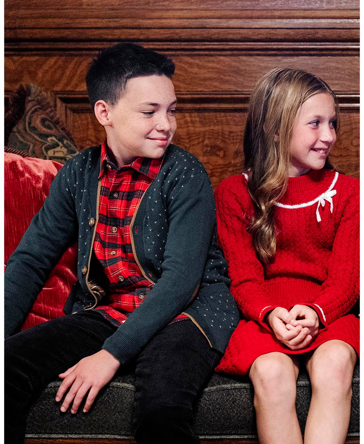 Hope & Henry Boys Organic Long Sleeve Flannel Button Down Shirt