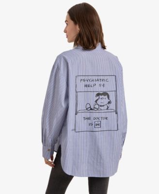 Women's Spread Collar Long-Sleeve Shirt