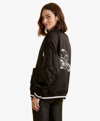 Women's Zipper Front Bomber Jacket