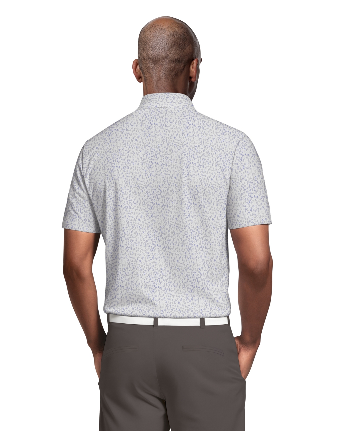 Pga Tour Men's All Over Golf Confetti Short-Sleeve Polo Shirt