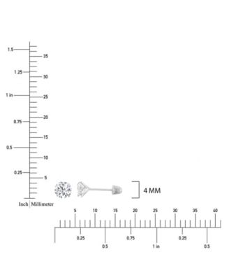 2-Pc. Solitaire Ball Stud And Hoop Earrings Set