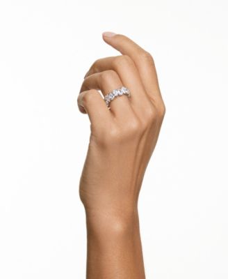 Silver-Tone Plated Matrix Vittore Ring