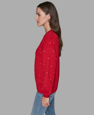 V-Neck Diamond Pattern Sweater