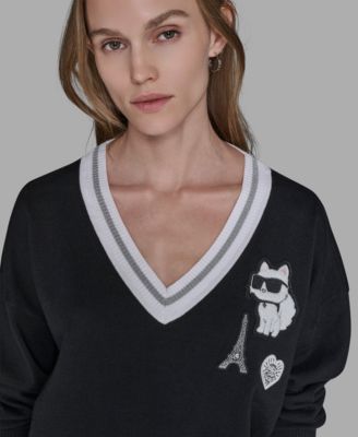 Women's Patch Detail Sweater