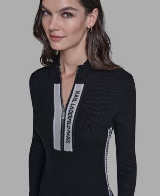 Women's Logo Sweater Mock Neck Dress