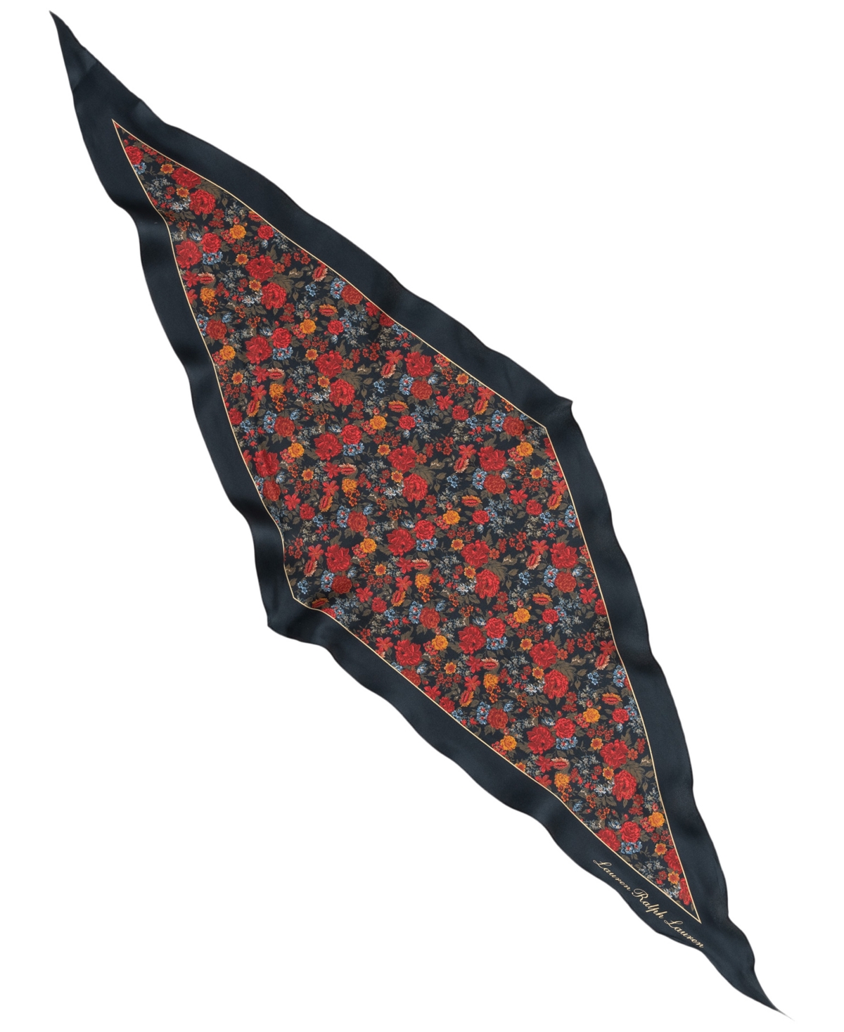 Lauren Ralph Lauren Fall Floral Small Diamond Scarf