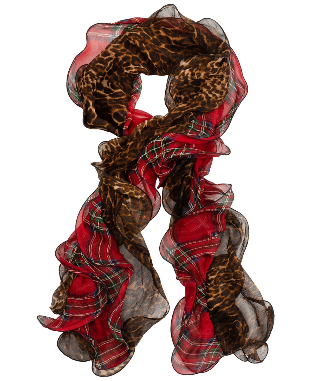 Lauren Ralph Lauren Holiday Double Ruffle Scarf