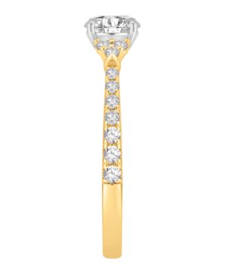 Diamond Engagement Ring (1 ct. t.w.) in 14k Two-Tone Gold