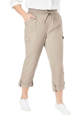 Women's Plus Size Convertible Length Cargo Pant/Capri