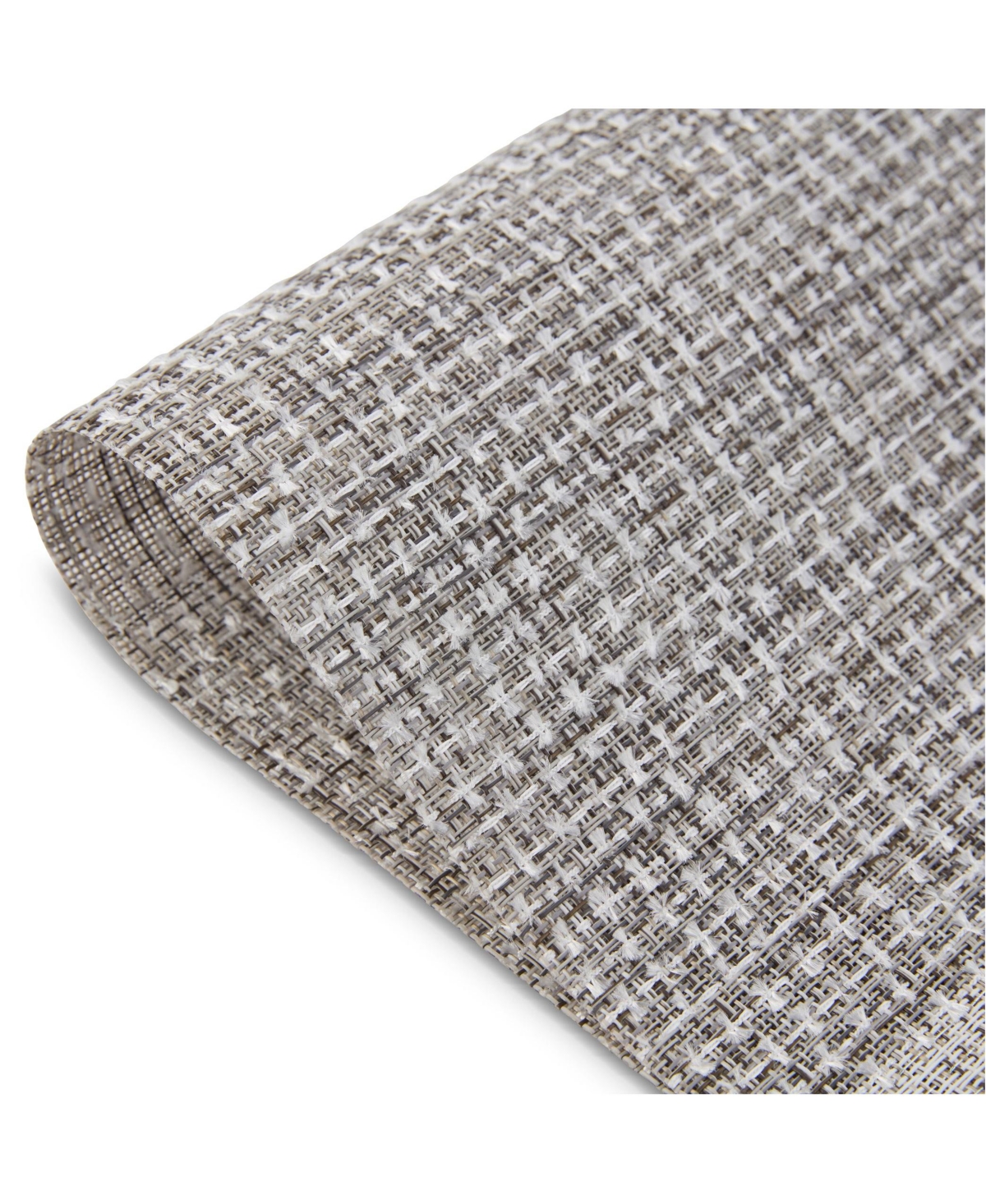 Dainty Home Knotted Boucle Border Texteline Outdoor Dining Set Textured Design Reversible 12" x 18" Rectangular Placemats Set of 6
