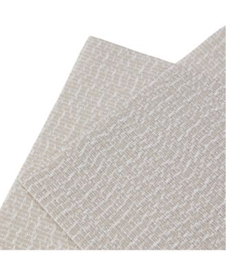 Knotted Boucle Texteline Outdoor Dining Set Textured Design Reversible 12" x 18" Rectangular Placemats Set of 6