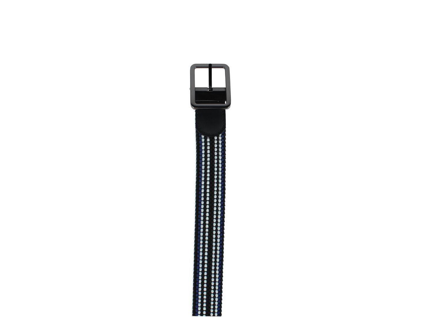 Мужской ремень TRAFALGAR Alejandro Black Stripes and White Reversible Braided 35MM Golf Belt, цвет: Чёрный / Белый — фото 2