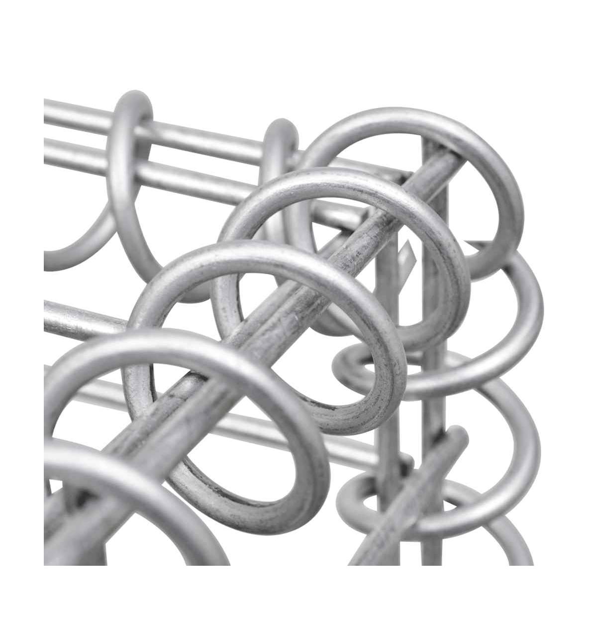 Gabion Raised Bed Galvanized Steel 70.9"x11.8"x11.8"