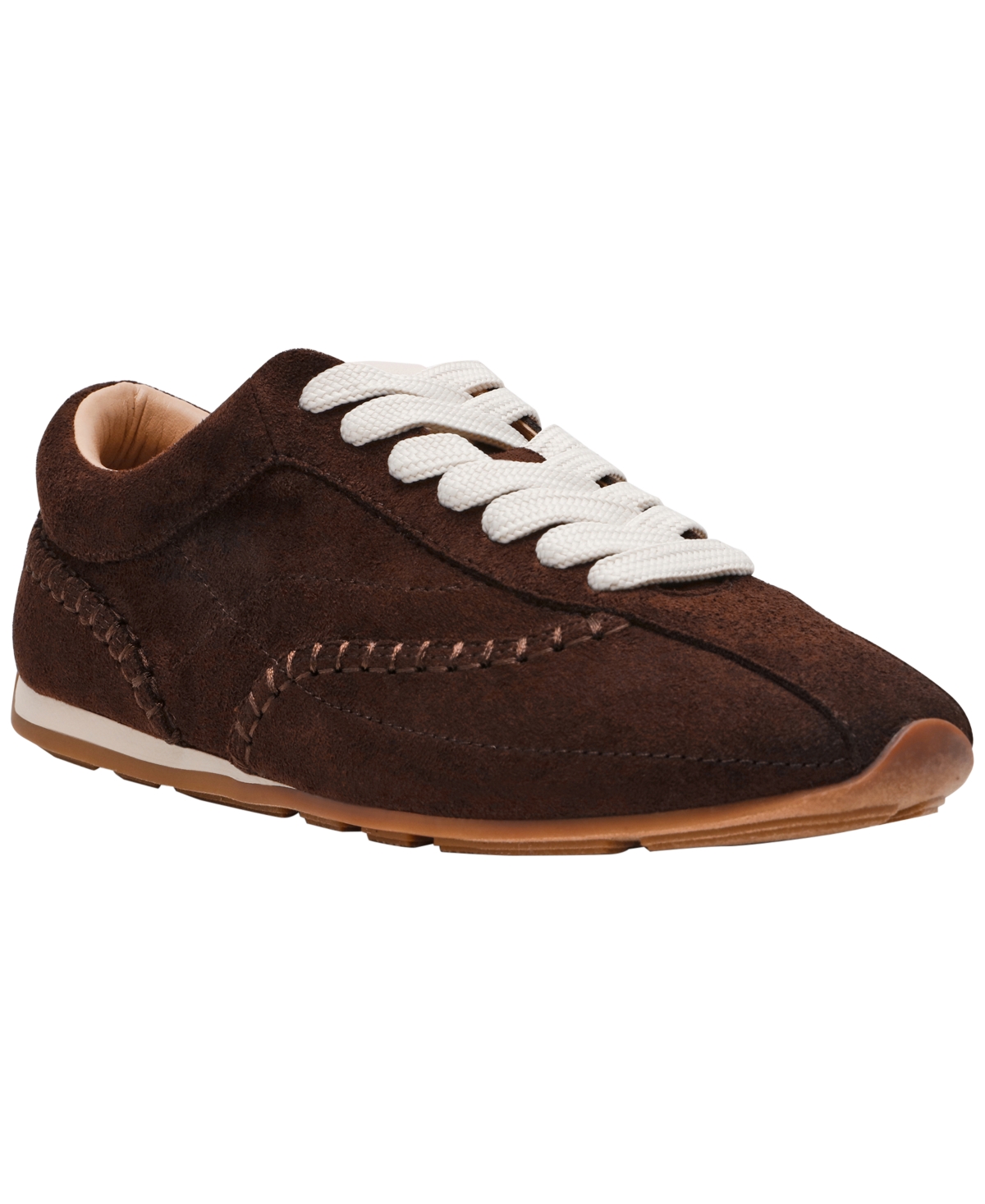 Dv Dolce Vita Women's Farrah Whipstitch Low Profile Sneakers In Brown