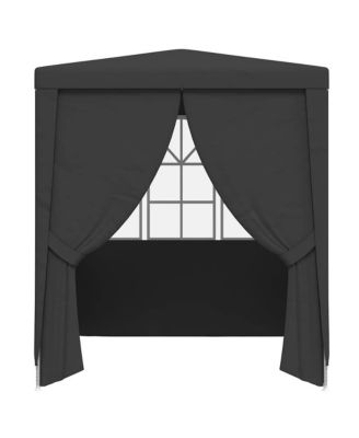 Professional Party Tent with Side Walls 6.6'x6.6' Anthracite 0.3 oz/ft²
