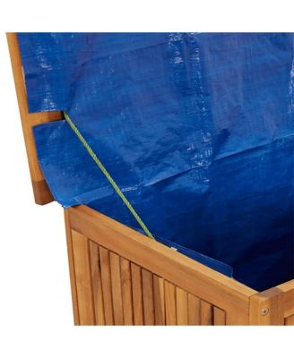 Patio Storage Box 44.5&amp;quot;x19.7&amp;quot;x22.8&amp;quot; Solid Acacia Wood